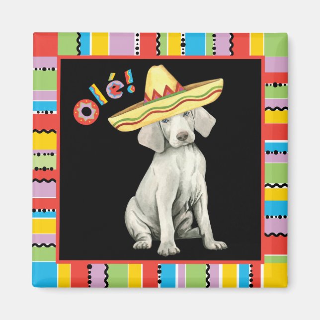 Íman Fiesta Weimaraner Magnet (Frente)