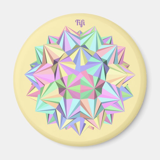 ÍMAN FIFI ~ POLYHEDRA ~ PASTEL~ (Frente)