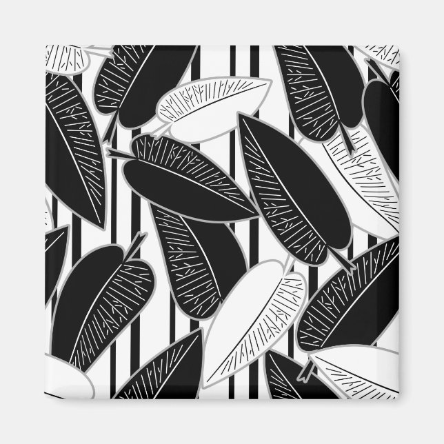 Íman Fígado preto moderno deixa impressão abstrato (Frente)