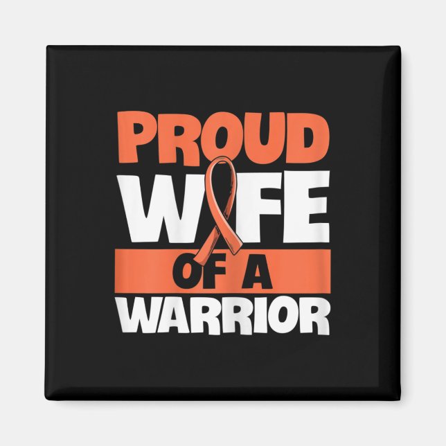 Íman Fight Leukemia Cote para Esposa de Leucemia Surv (Frente)