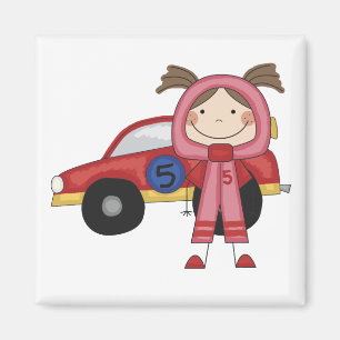 Íman Figura camiseta da vara do motorista de carro de