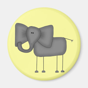 Íman Figura camiseta e presentes da vara do elefante
