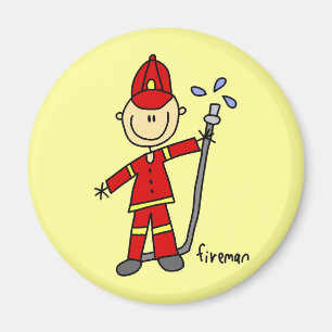 Íman Figura da vara do bombeiro