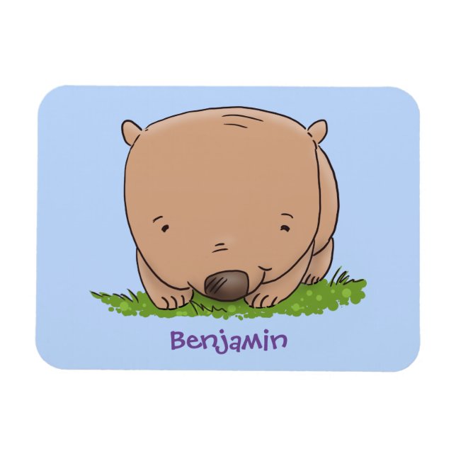 Íman Figura de desenho animado de um bebê fofo (Horizontal)