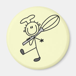 Íman Figura de Palito de Chef com Batedeira