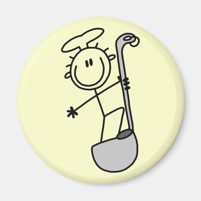 Íman Figura de Palito de Chef com Concha (Frente)