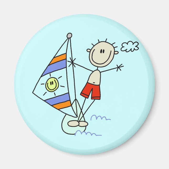 Íman Figura de pau de parasailing (Frente)