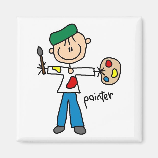 Íman Figura de Pau de Pintor (Frente)