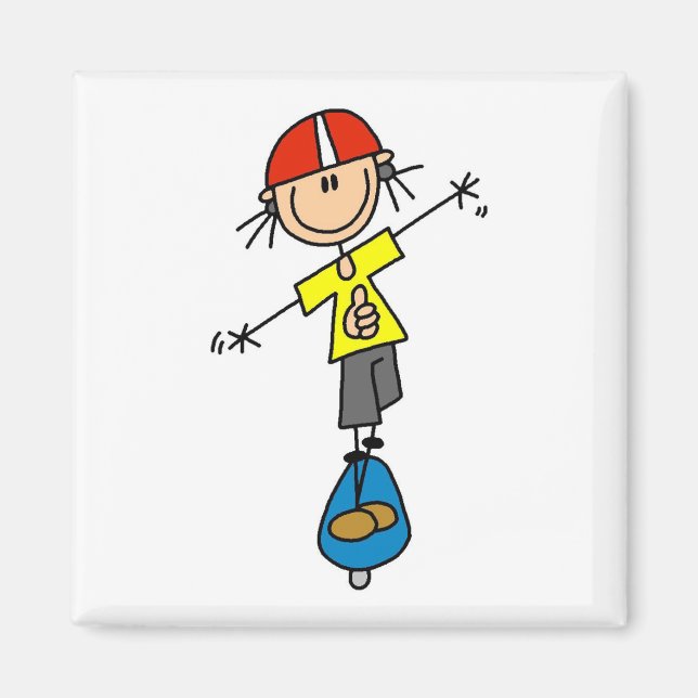 Íman Figura de skate de palito (Frente)