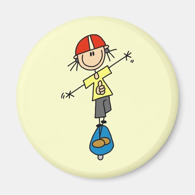 Íman Figura de skate de palito (Frente)