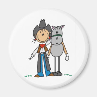 Íman Figura do palito da vaqueira e do cavalo