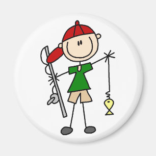 Íman Figura ímã da vara de pesca