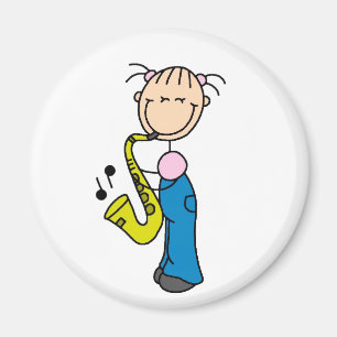 Íman Figura ímã da vara do saxofone