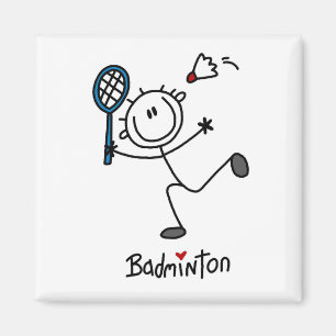 Íman Figura masculina básica Badminton da vara