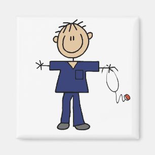 Íman Figura masculina pele da vara do meio da