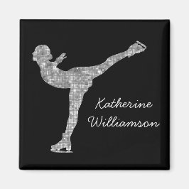 Íman Figura Personalizada: Shimmer De Prata De Ice Com 