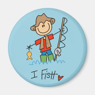 Íman Figura pescador da vara