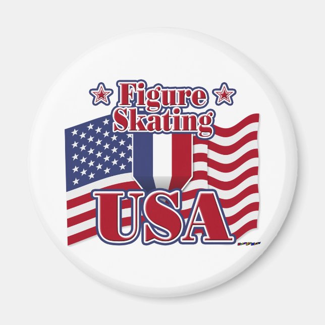 Íman Figura Skating USA (Frente)