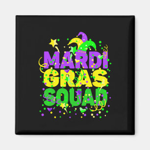 Íman Figuras de Figuras do Esquadrão Mardi Gras - Engra