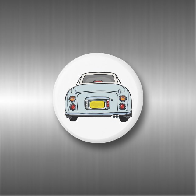 Íman Figuras Pálidas Aqua Figaro Car Magnet (Fun figgy magnet just for you. Handy for checking for rust on your pale aqua figaro car)