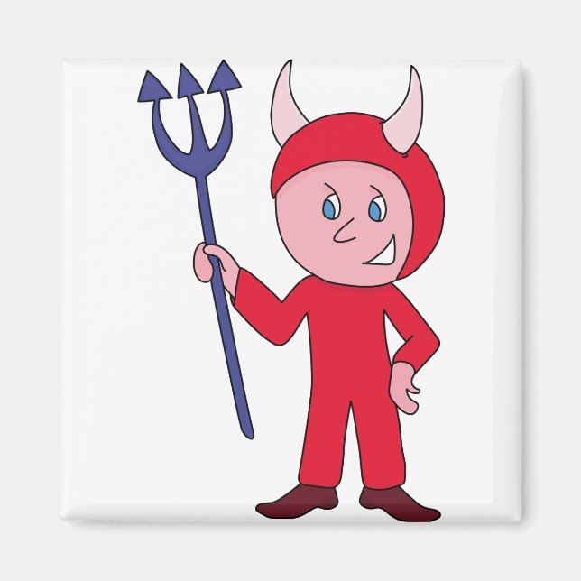 Íman Figurino do Dia das Bruxas do Diabo (Frente)