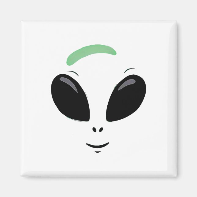 Íman Figurino do Dia das Bruxas na Alienígena Verde (Frente)