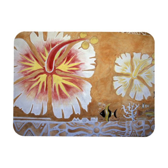 Íman Fiji, arte mural. (Horizontal)