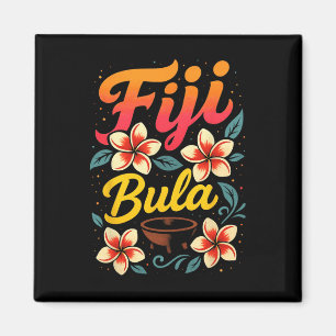 Íman Fiji Bula Lembrança de Férias na Ilha Tropical