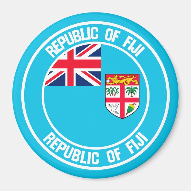 Íman Fiji Round Emblem (Frente)