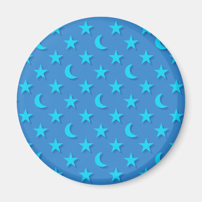 Íman Fila azul e padrão das estrelas (Frente)