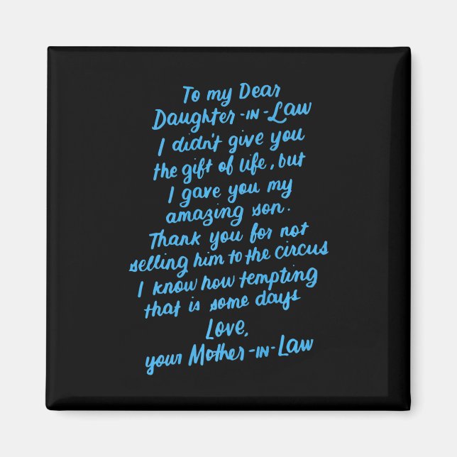 Íman Filha Engraçada De Direito Para Minha Querida Filh (Frente)