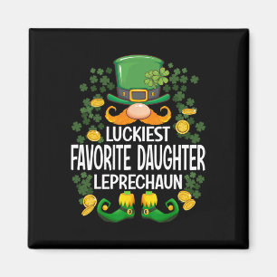 Íman Filha Favorita Mais Sortuda Leprechaun St Patricks