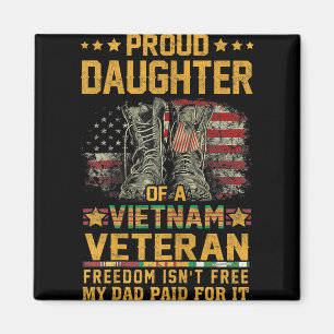 Íman Filha Orgulhosa Do Vet Patriótico Do Vietname Fl