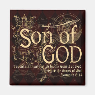 Íman Filho do deus, cristão do 8:14 dos romanos