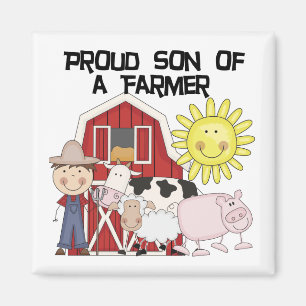 Íman Filho orgulhoso do camiseta e dos presentes de um