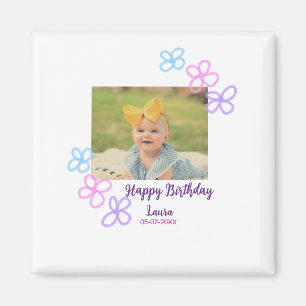 Íman Filhos bebês primeiro aniversario adicionar nome d
