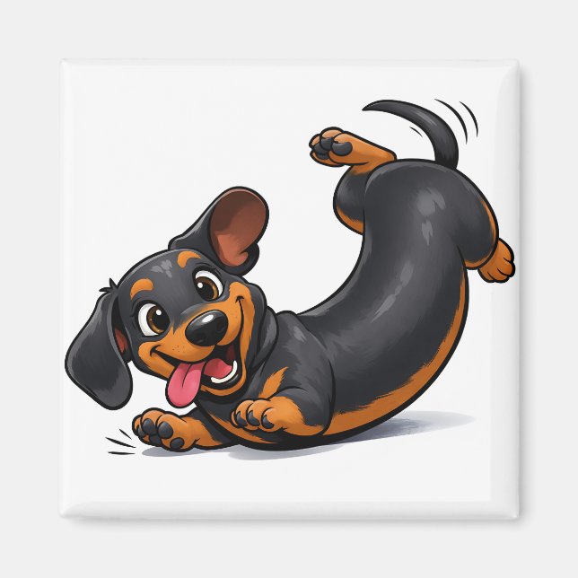 Íman Filhote brincalhão de Dachshund  (Frente)