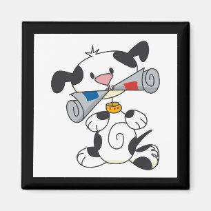 Íman Filhote de cachorro com t-shirt e presentes do jor