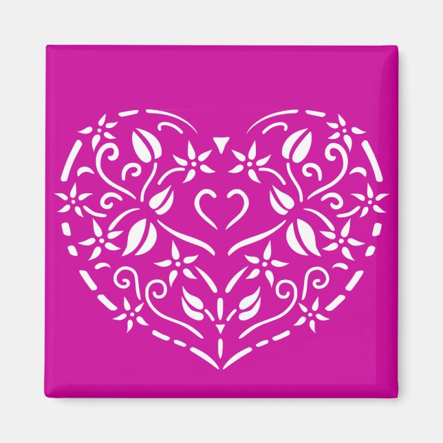 Íman Filigree Heart (Frente)