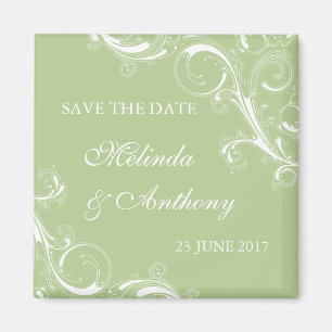 Íman Filigree Swirl Green