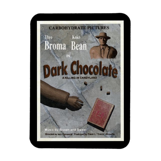 Íman Filme de Chocolate Amargo (Vertical)