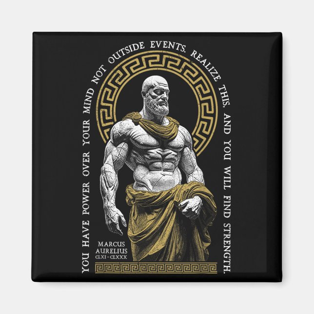 Íman Filosofia Estática Encontrar Força Marcus Aurelius (Frente)