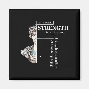 Íman Filosofia Positiva de Disciplina Estática Stren