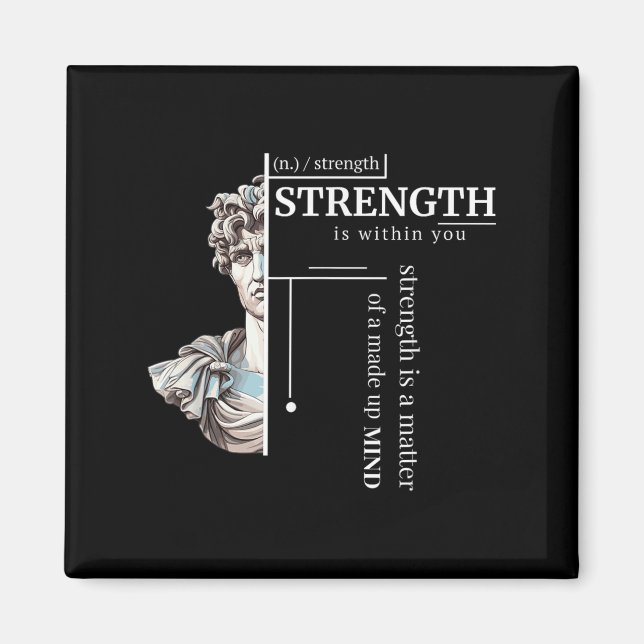 Íman Filosofia Positiva de Disciplina Estática Stren (Frente)