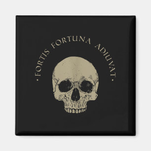Íman Filosofia Stoic Fortis Fortuna Adiuvat Skull Stoi
