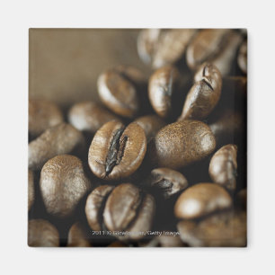Íman Fim-acima de feijões de café