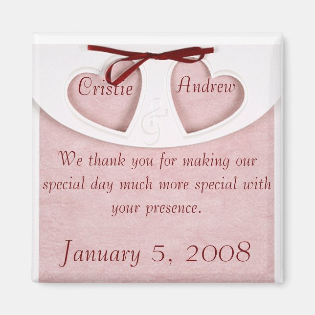 Íman Fim de casamento elegante do Magnet - Personalize- (Frente)