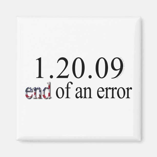 Íman Fim de um erro - Magnet (Frente)