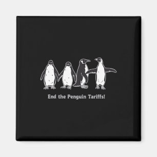Íman Fim do Cartoon de Tarifas de Pinguins Design Salve