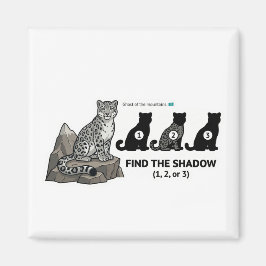 Íman Find The Shadow: Snow Leopard Kazakhstan Animal Wo